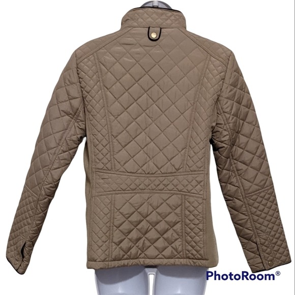 Weatherproof Tan Quilted Bomber Jacket Size Small - Picture 2 of 4